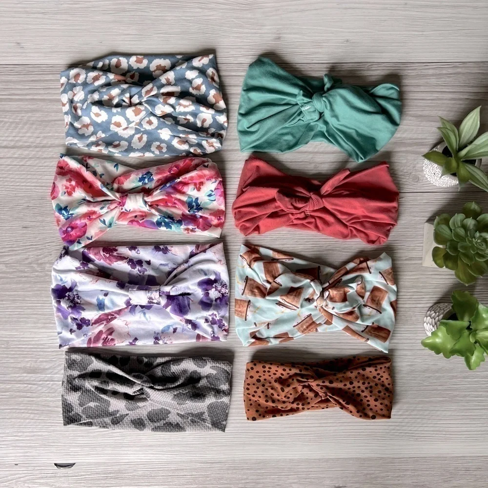 FALL headbands 8 prints and floral EUC